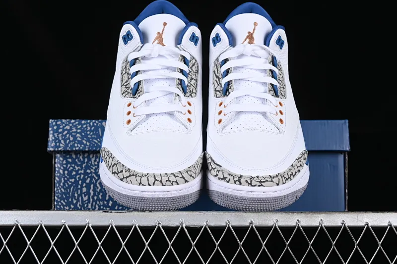 All categories Air Jordan Jordan series basketball shoes Air Jordan 3 Pure original Air Jordan Retro AJ3 Joe 3 white and blue Wizards CT8532-148